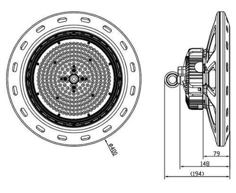 Image of 280W High Power UFO IP65 Waterproof Full Spectrum LED Grow Lights for Hydroponic and Medical Plant Cultivation