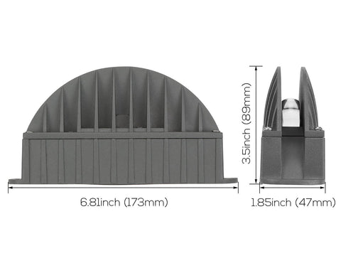 Image of FREE SHIPPING 10W Semi-circular Gray Finish Window Frame LED Light for Architecture Graphic/Doorframe/Hallway/Outdoor Landscape Decorative Lighting