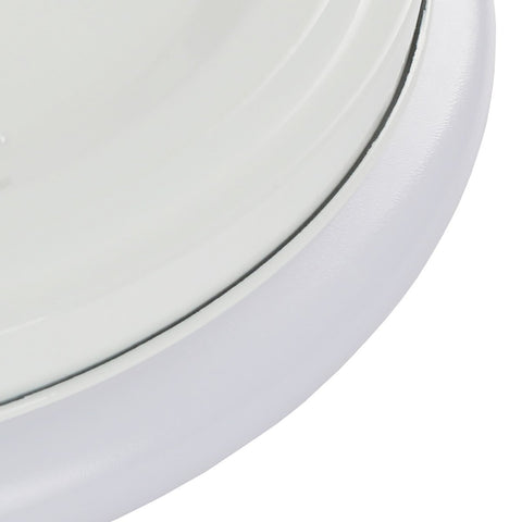 Image of 36W 19.68 inch (500mm) odern LED Flush Mount Ceiling Light Fixture Round Acrylic Shade White Finish Mushroom Shape and CCT changable with RF control