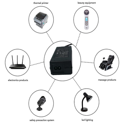 Image of Desk Top CE Certificated LED Adapter Power Supply 110-220V AC to 12V/24V/5V DC