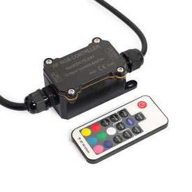 DC 12V-24V RF163 IP65 Waterproof Wireless RGB Controller with Mini RF Wirelless 17keys Remote Controller for SMD5050 3528 RGB LED Strip Lights