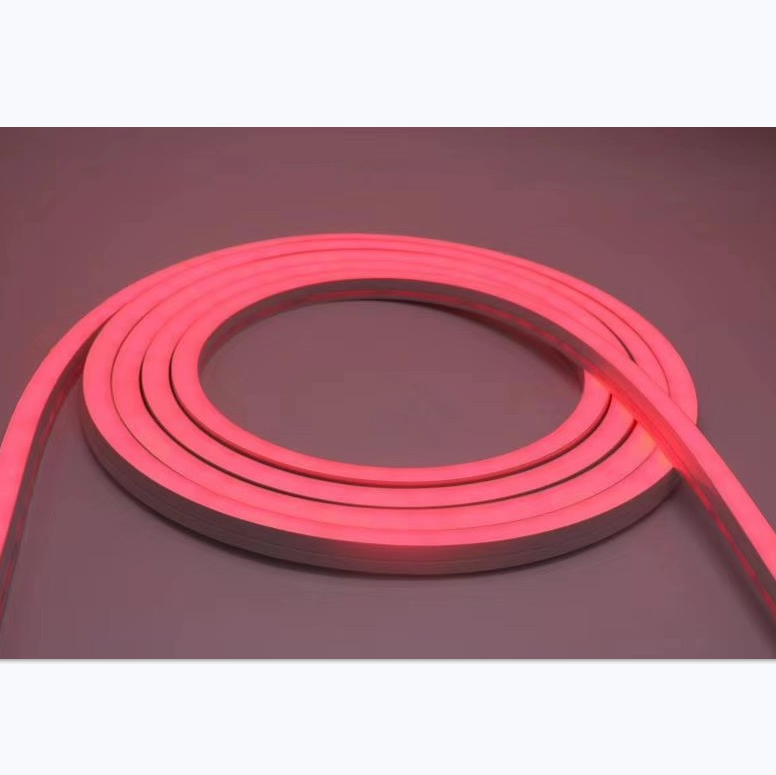 1M/5M/10M/20M Pack of T1616 LED Neon Light Housing Kit with End Caps and Mounting Clips, Flexible Neon Channel Fit for 10/12 Wide LED Strip Lights