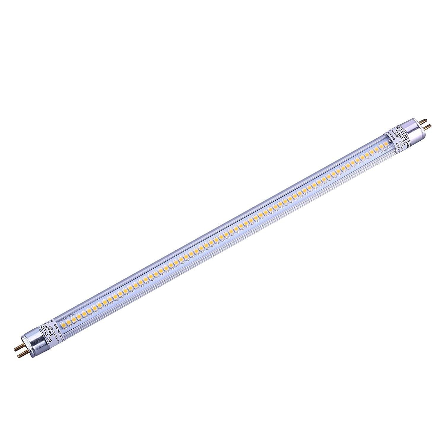 FREE SHIPPING 10Pcs Pack  1FT/2FT/3FT/4FT  12V AC/DC T5 LED Tube Light Miniature Bi-Pin Base T5 Replacement