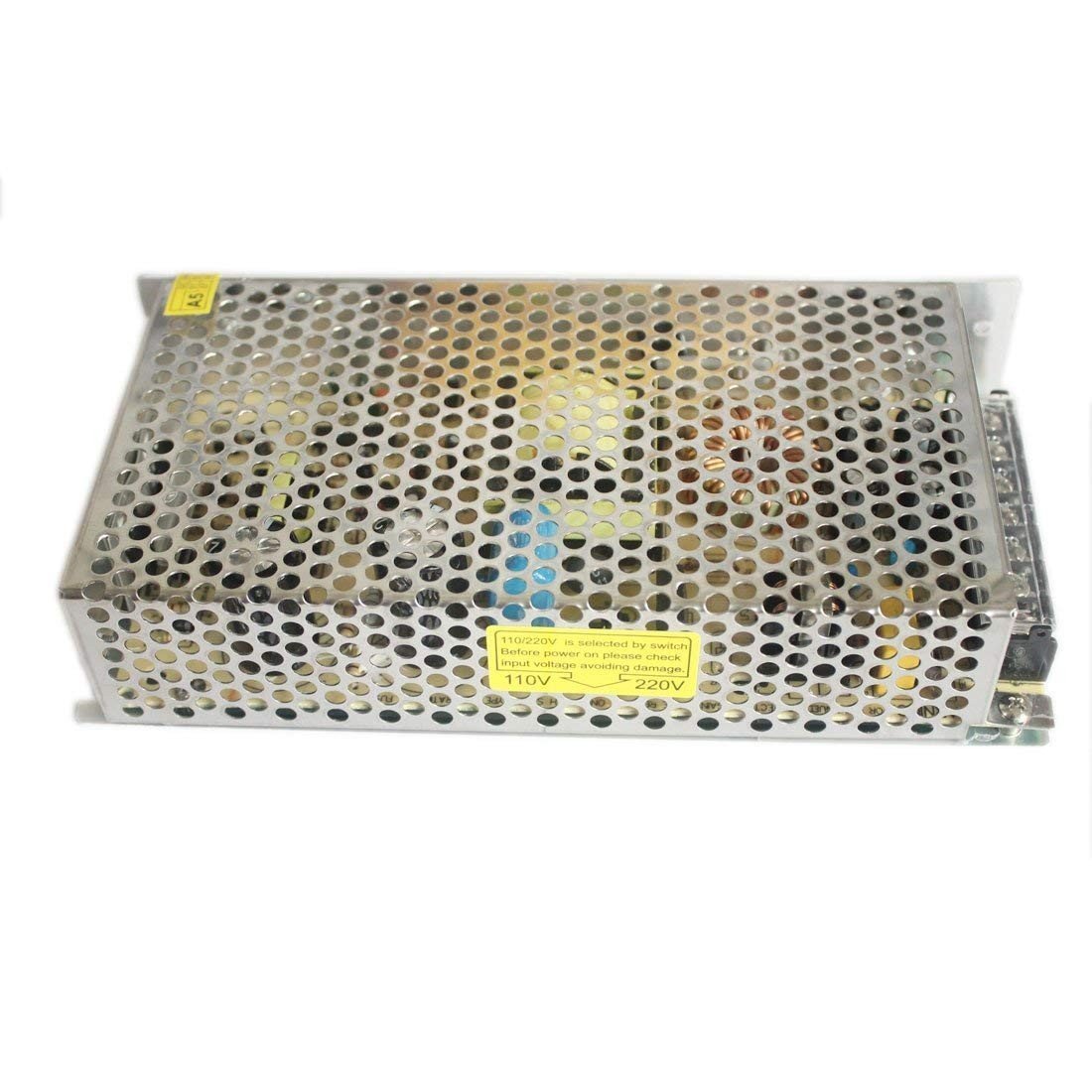 Heavy Duty Industrial Series Metal House Screw Terminal Adapter 110-220V AC to 12V/24V/5V DC