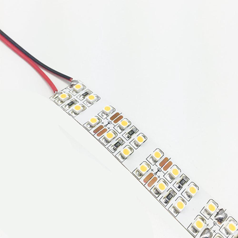 DC 12V Red/Blue/Green/Yellow Dimmable SMD3528-1200 Double Row Flexible LED Strips 240 LEDs Per Meter 15mm Width 1200lm Per Meter