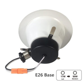 Free Shipping 18 Pack UL CUL Listed Dimmable 6 Inch 120V AC 17W 1400 Lumen ( 90W Equivalent) Recessed LED Retrofit Downlight Kit