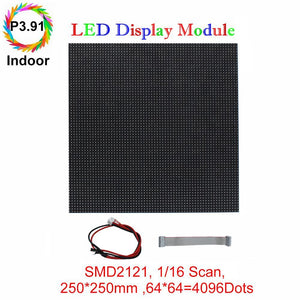M-ID3.91 P3.91 Rental Sereis LED Module,Full RGB 3.91mm Pixel Pitch LED Display Tile in 250*250mm with 4096 dots, 1/16 Scan, 800 Nitsfor indoor Display
