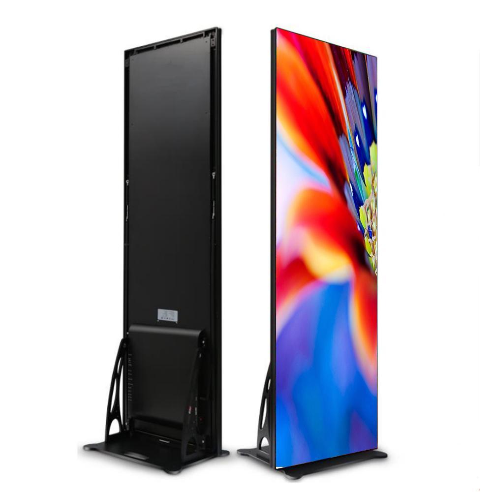 EP Series 480x1920mm Indoor LED Poster Display with Acrylic Protective Cover Front Surface in 1.86 | 2.0 | 2.5mm Pixel Pitch with 480x1920mm Slim Display Area
