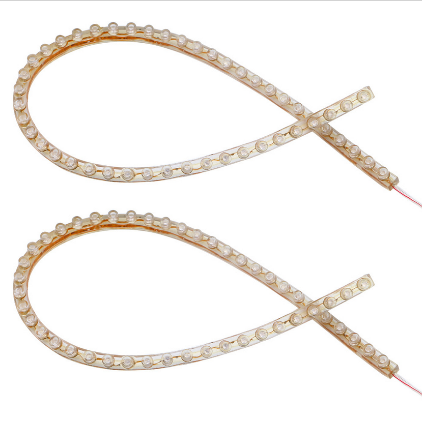 24cm/48cm/72cm/96cm/120cm Waterproof Flexible Grill LED Strip Light for Motorcycle, Car Lighting