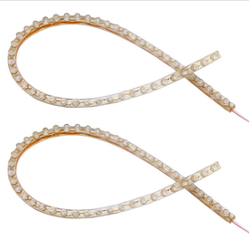 24cm/48cm/72cm/96cm/120cm Waterproof Flexible Grill LED Strip Light for Motorcycle, Car Lighting