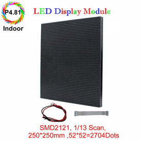 M-ID4.81 P4.81 Rental Sereis LED Module,Full RGB 4.81mm Pixel Pitch LED Display Tile in 250*250mm with 2704 dots, 1/13 Scan, 800 Nitsfor indoor Display
