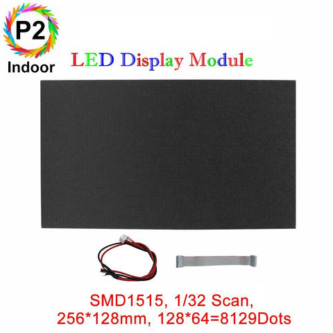 Image of M-HD2 High Definition P2 (2mm) Small Pixel Pitch Indoor LED Module, Full RGB Pixel LED Tile in 256*128mm with 8192 dots, 1/32 Scan, 800 Nitsfor indoor Display