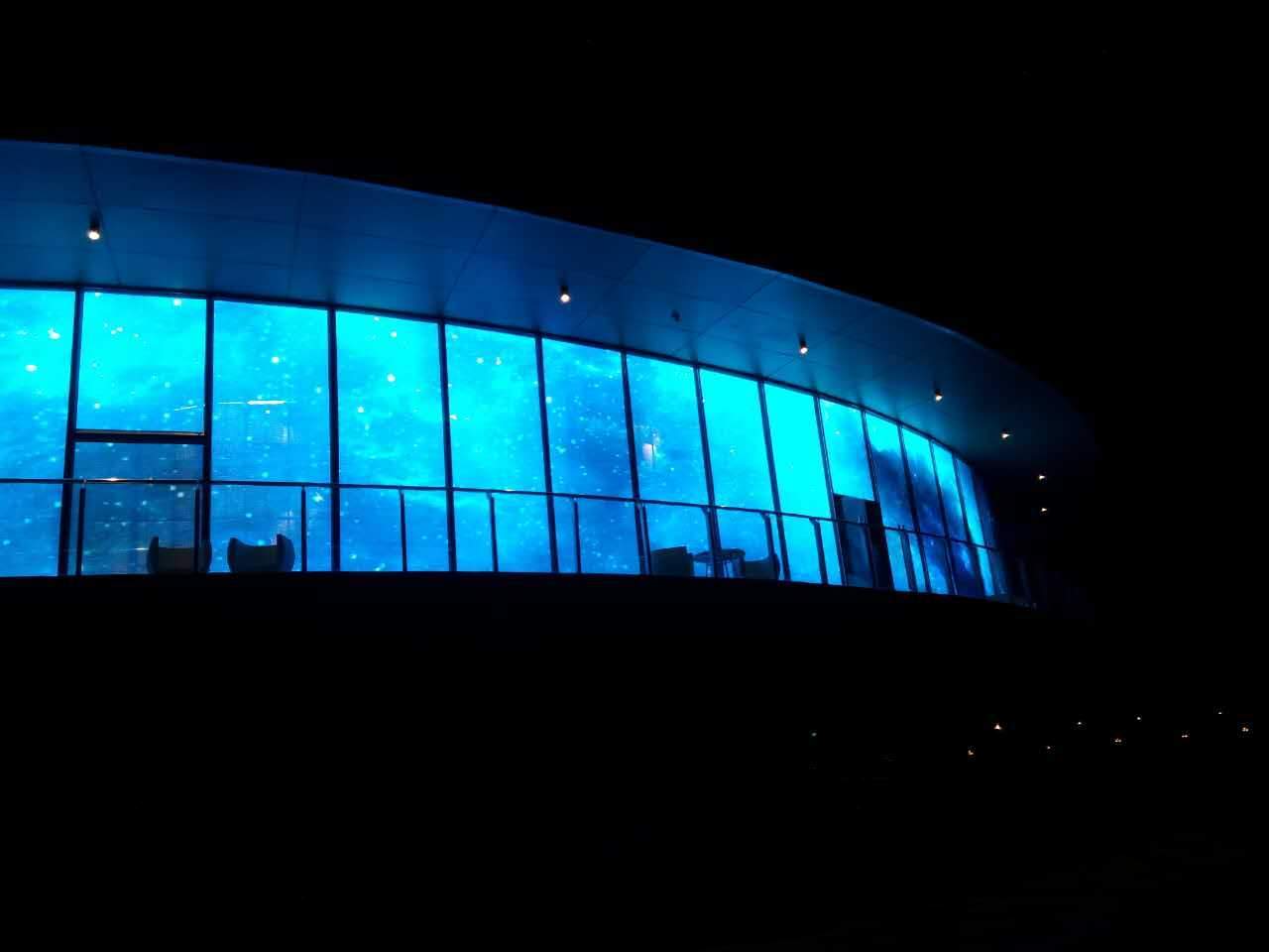 aClear Series P3.9/7.8mm Transparent LED Display 1500nits/4500nits in Size 1000x500mm Aluminum Cabinet for Indoor Installation for Glass /Window