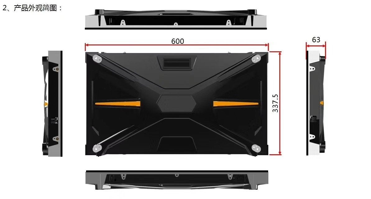 TrueHD-600 Series Indoor Fine Pixel in 0.93/1.25/1.56/1.875 mm LED Display 600x337 mm Aluminum Cabinet Small Pixel Pitch LED Display Screen