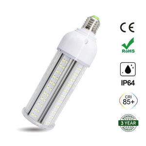 LED Corn Light Bulb, E26 Medium Screw Base, Metal Halide Replacement for Indoor Outdoor Large Area Lighting, Street and Area Light, HID, Hp