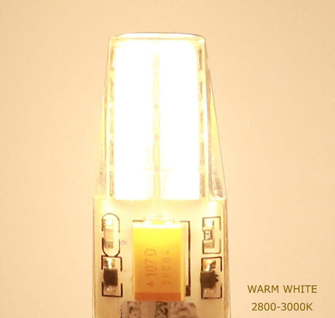 Image of 10 Pack G4 LED Light Bulb Bi-Pin base Silicon Encapsulation 12V 2 Watt 1505 COB LEDs CRI>80 160-180Lumen AC/DC 10-20V 20W Equivalent Halogen LED Replacement
