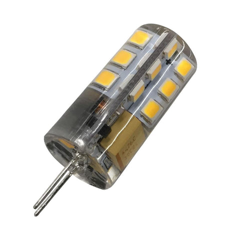 Image of 10 Pack G4 LED Light Bulb Bi-Pin Silicon Encapsulation 12V 2.5 W 150-180Lumen 24x2835 LEDs Dimmable 25W Equivalent