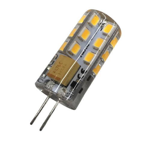 Image of 10 Pack G4 LED Light Bulb Bi-Pin Silicon Encapsulation 12V 2.5 W 150-180Lumen 24x2835 LEDs Dimmable 25W Equivalent