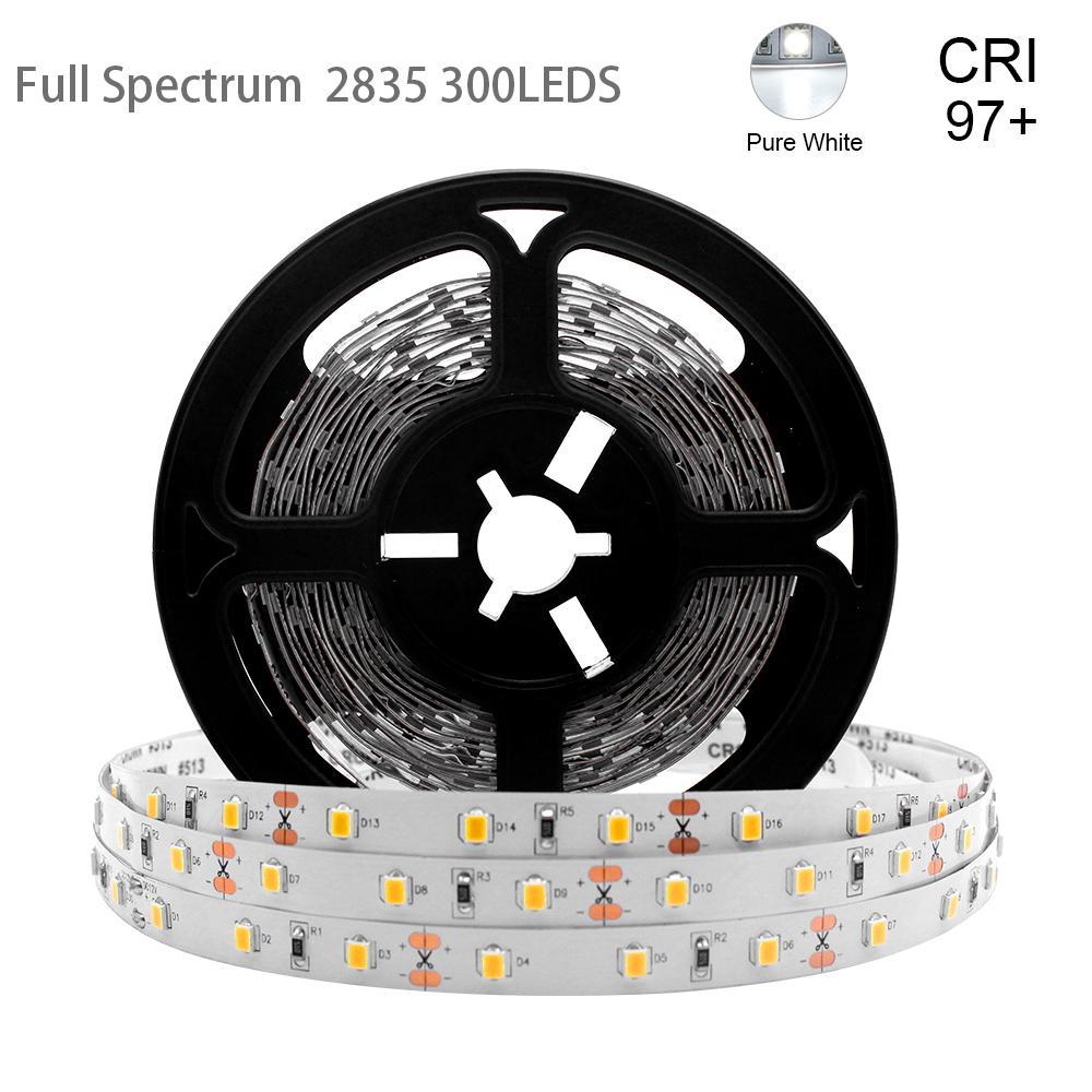 16.4Feet (5Meter) SMD2835 300LED 12VDC 30Watt True Color CRI95+ High Color Accuracy LED Flexible Strip Light that Produce Full Spectrum Natural Light