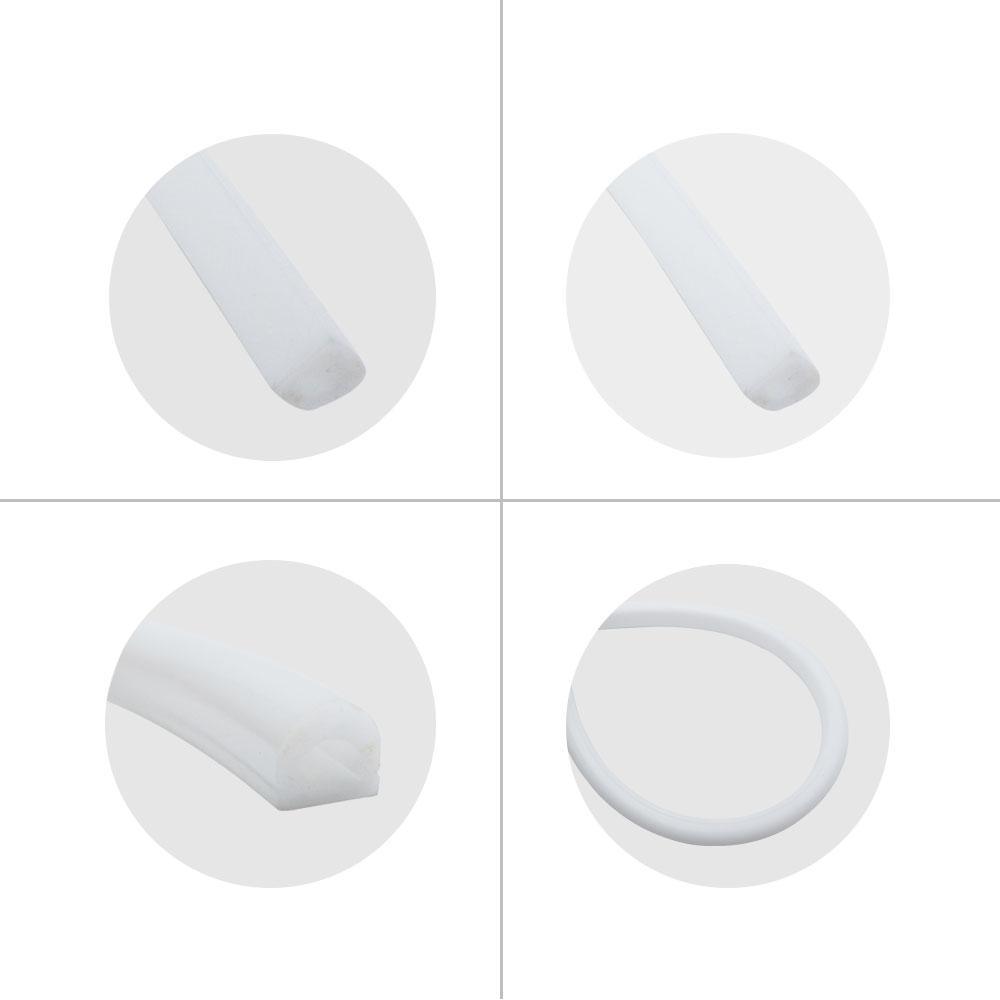 1M/5M/10M/20M  Pack of T1313 LED Neon Light Housing Kit with End Caps and Mounting Clips, Flexible Neon Channel Fit for 8mm Wide LED Strip Lights