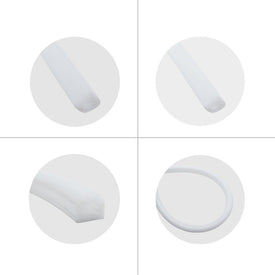 1M/5M/10M/20M  Pack of T1313 LED Neon Light Housing Kit with End Caps and Mounting Clips, Flexible Neon Channel Fit for 8mm Wide LED Strip Lights