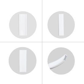 1M/5M/10M/20M  Pack of T0515 LED Neon Light Housing Kit with End Caps and Mounting Clips, Flexible Neon Channel Fit for 12mm Wide LED Strip Lights