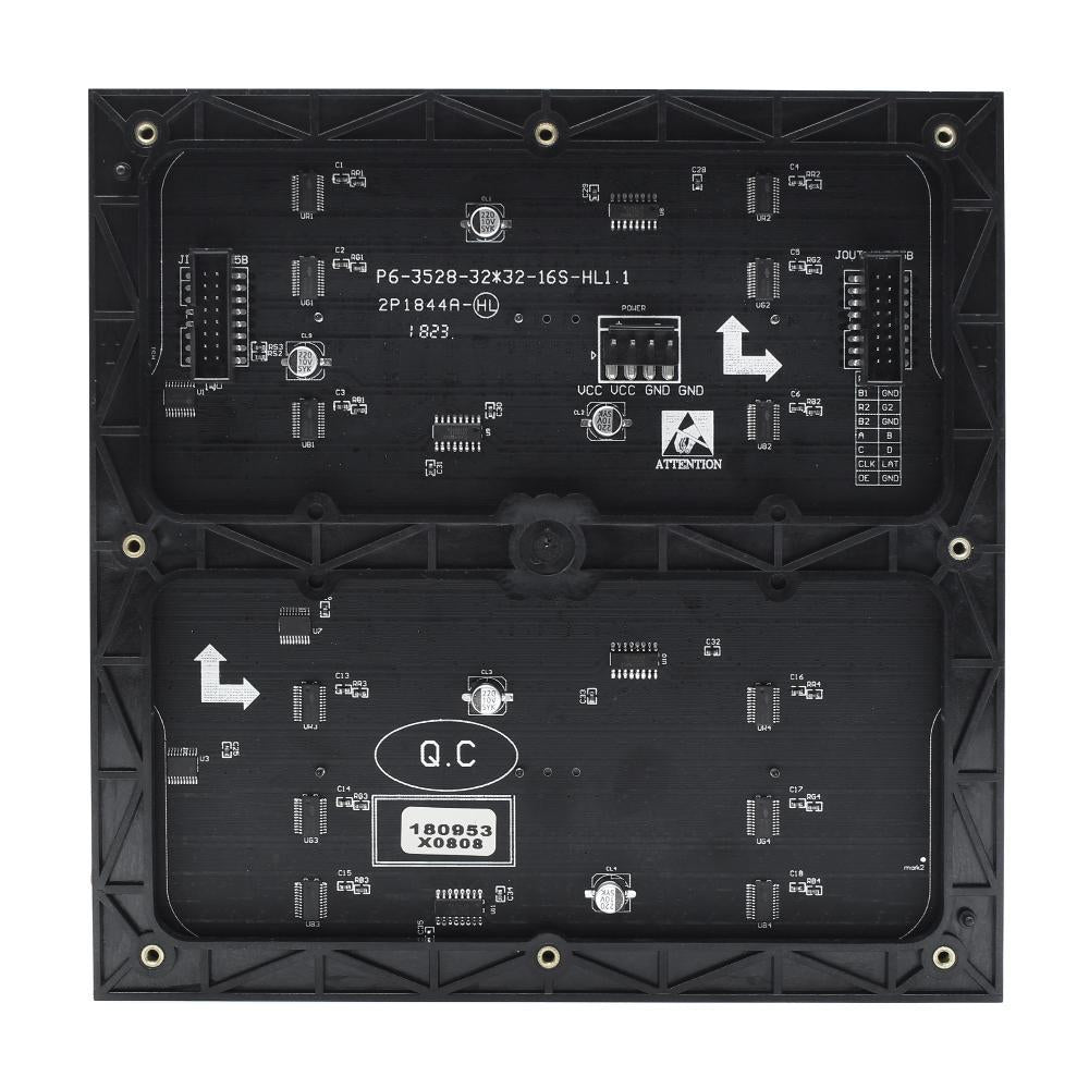M-ID6 P6 Normal Indoor Series LED Module, Full RGB 6mm Pixel Pitch LED Display Tile in 192*192mm with 1024 dots, 1/16 Scan, 800 Nits for indoor Display