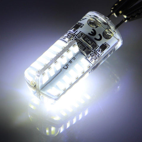 Image of 10 Pack G4 LED Light Bulb Bi-Pin Silicon Encapsulation 12V 2W 140-160Lumen 48x3014 LEDs Dimmable 20W Equivalent