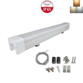 Weatherproof IP65 Non-dimmable LED Linear Batten 2 FT / 3 FT / 4 Ft /5 FT in Aluminum + PC Housing- Model B