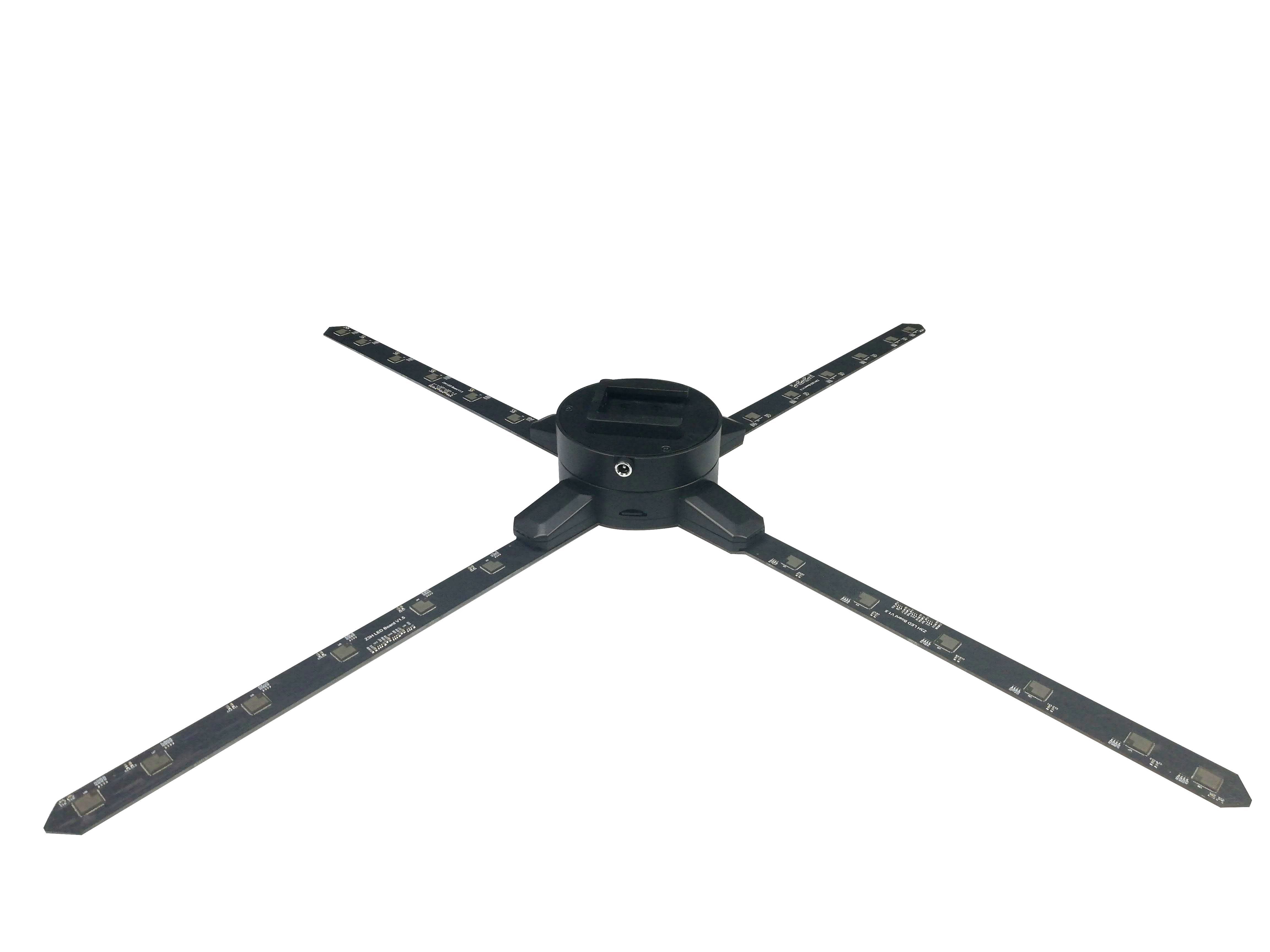 Free Shipping 65cm 3D Hologram WiFi App Cloud Control Advertising Display LED Fan- 4 Blades 960pcs LEDs Ideal for Store/Casino/Restaurant/Bar Signs