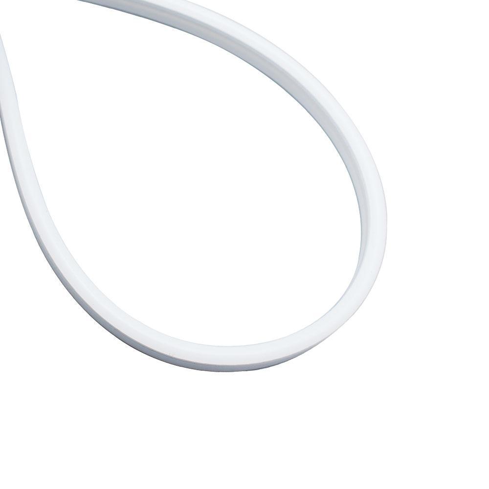 1M/5M/10M/20M  Pack of T0613 Edge Lighting LED Neon Light Housing Kit with End Caps and Mounting Clips, Flexible Neon Channel Fit for 8mm Wide LED Strip Lights