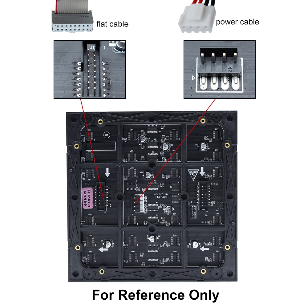 M-HD2 High Definition P2 (2mm) Small Pixel Pitch Indoor LED Module, Full RGB Pixel LED Tile in 256*128mm with 8192 dots, 1/32 Scan, 800 Nitsfor indoor Display