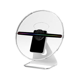 Free Shiping 30cm 3D Hologram Fan Unique Design with Patent, Battery Powered Holograma Advertising Logo Projector LED Fan Display