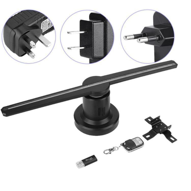 Free Shipping 43cm 3D Hologram WiFi App Control Advertising Display LED Fan- 2 Blades 640 Resolution Ideal for Store/Casino/,Restaurants/Bar Signs