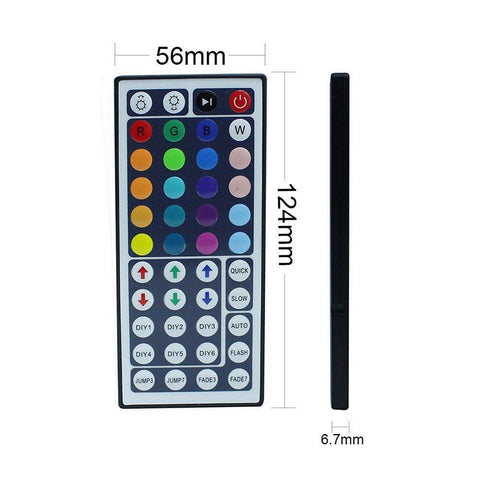 Image of 44Key IR Remote Controller for RGB LED Strip Lights 4-pin DC12V-24V LED Strip Controller