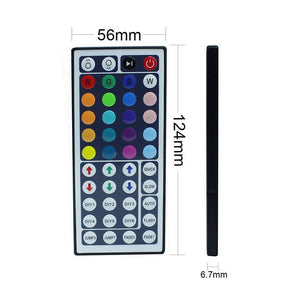 44Key IR Remote Controller for RGB LED Strip Lights 4-pin DC12V-24V LED Strip Controller
