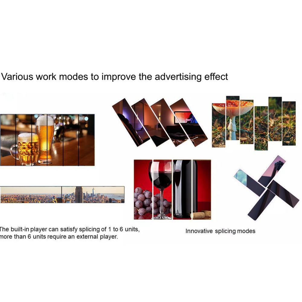 EP Series 480x1920mm Indoor LED Poster Display with Acrylic Protective Cover Front Surface in 1.86 | 2.0 | 2.5mm Pixel Pitch with 480x1920mm Slim Display Area