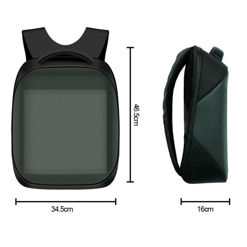 Image of Free Shipping 3rd New Generation Dynamic Displayed LED Backpack APP Controlled LED Advertising Bag