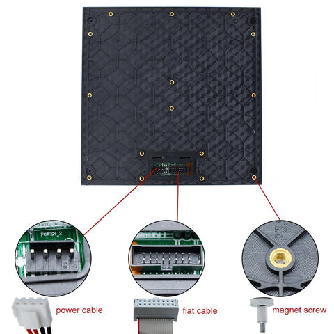 Image of M-OD3.9 P3.91 Rental Sereis LED Module,Full RGB 3.91mm Pixel Pitch LED Tile in 250*250mm with 4096 dots, 1/16 Scan, 5000 Nits for outdoor Display