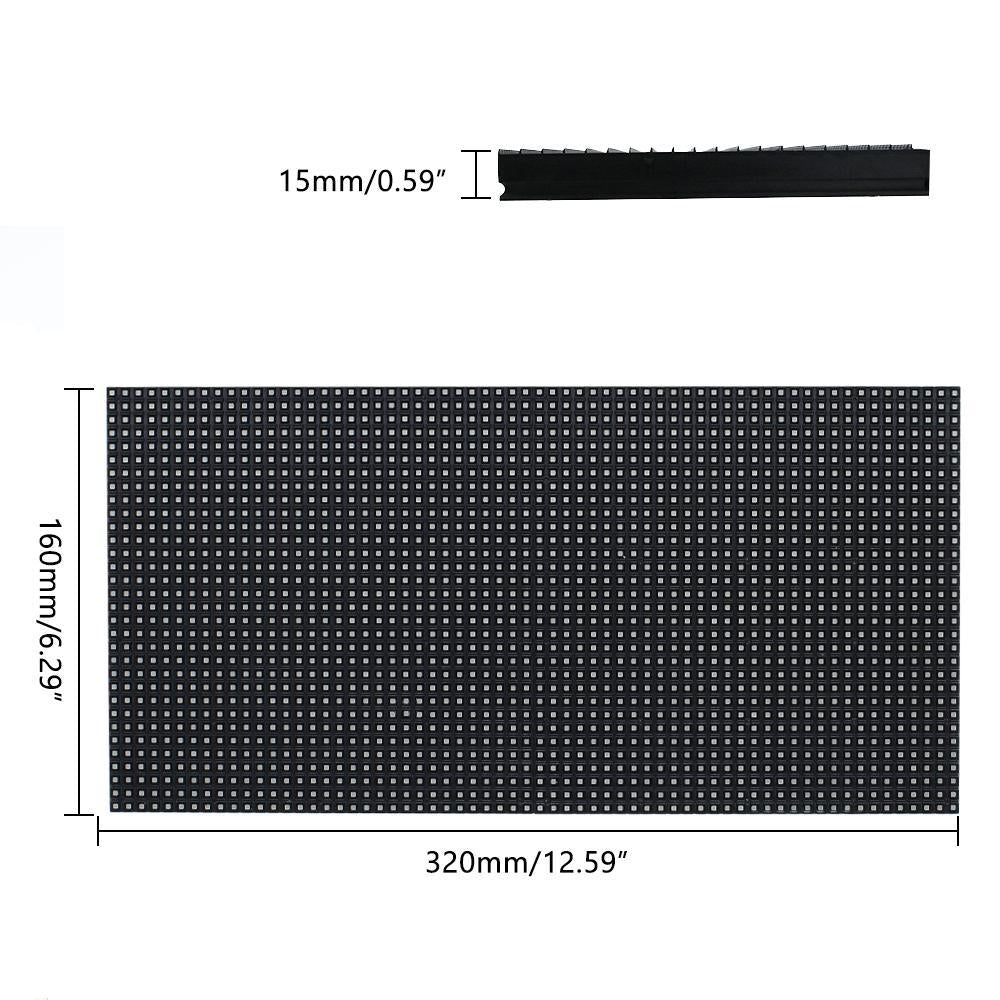 M-OD4L P4 Normal Outdoor Series LED Module,Full RGB 4mm Pixel Pitch LED Tile in 320*160mm with 3200 dots, 1/10 Scan, 5000 Nits  for Outdoor Display