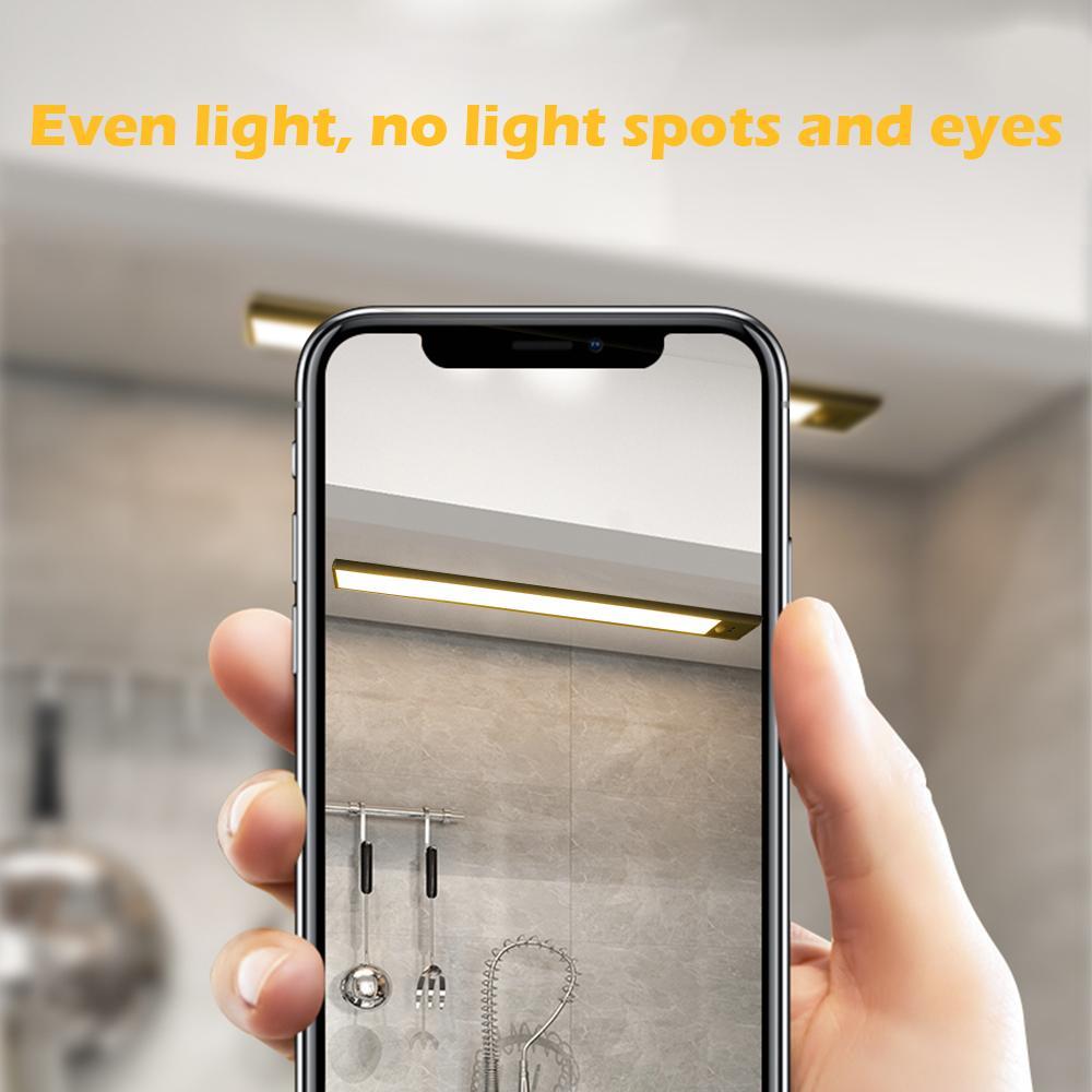 40cm (15.75'') Motion Sensor LED Under Cabinet Light, 1500mA Rechargeable Wireless Motion Nightlight Portable Magnetic Stick Up Night Light