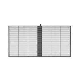aClear Series P3.9/7.8mm Transparent LED Display 1500nits/4500nits in Size 1000x500mm Aluminum Cabinet for Indoor Installation for Glass /Window
