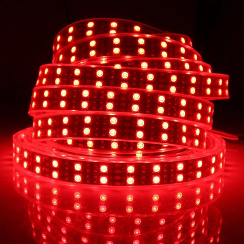 Image of DC 12V RGB Color Changing SMD5050-600 Double Row Flexible LED Strips 120 LEDs Per Meter 15mm Width