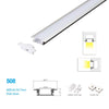 5/10/25/50 Pack   24.7MM*7MM ceiling Mouted or Wall Mounted LED Aluminum Profile with Vaulted Cover for LED Rigid Strip Lighting System