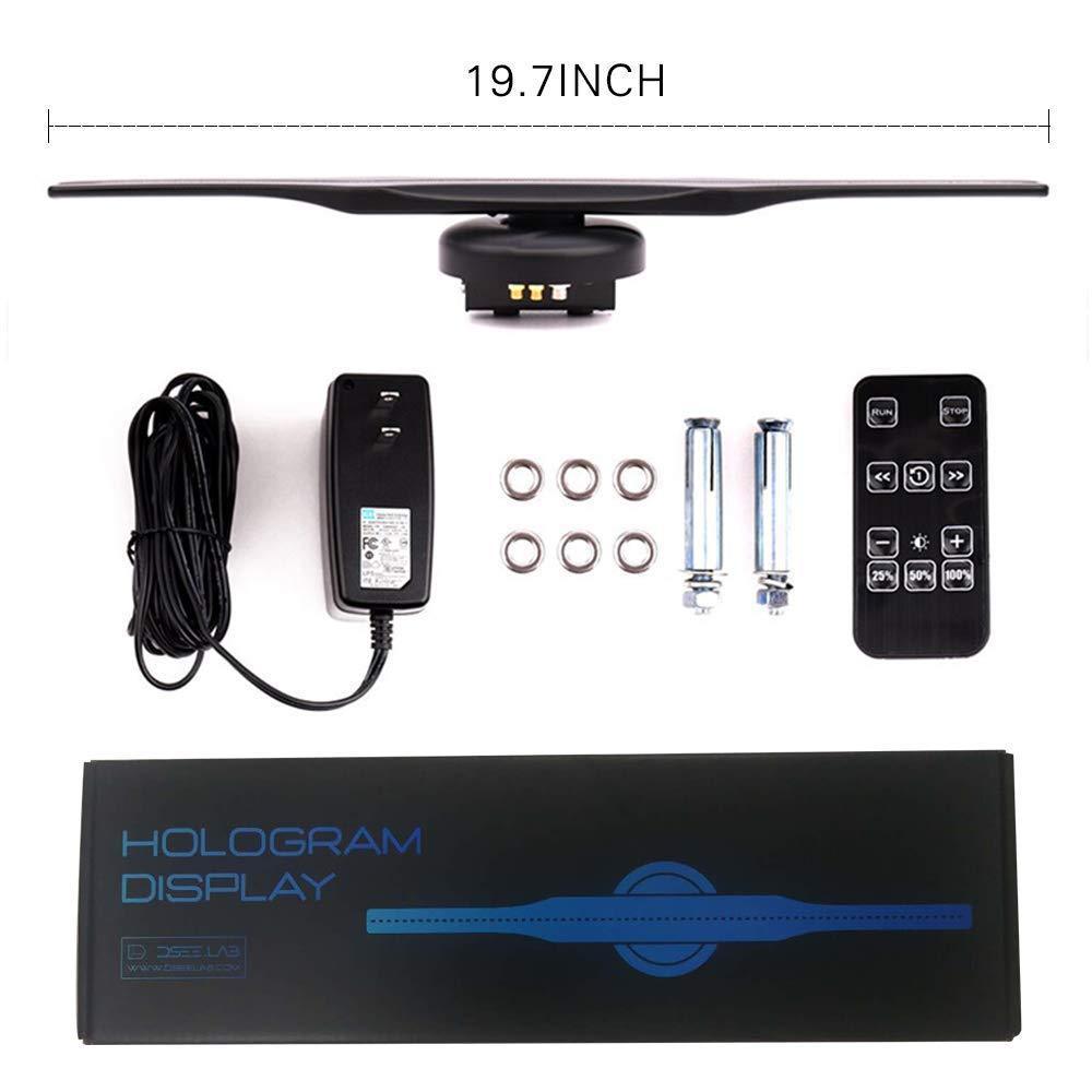 Free Shipping 50cm 3D Hologram WiFi App Cloud Control Advertising Display LED Fan- 2 Blades 512 Resolution Ideal for Store/Casino/Restaurant/Bar Signs