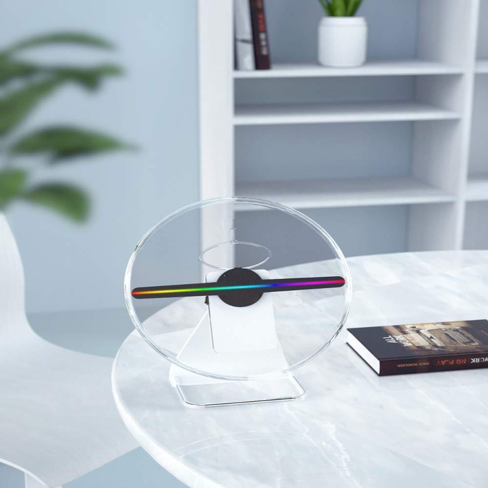 Free Shiping 30cm 3D Hologram Fan Unique Design with Patent, Battery Powered Holograma Advertising Logo Projector LED Fan Display