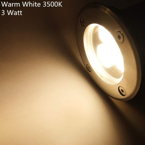 Image of 8 Pack 3W LED  Outdoor Landscape Lights Warm White, 300 Lumens, Waterproof IP67 DC 12V 24V Low Voltage for Driveway, Deck, Step, Garden Lights