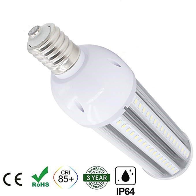 LED Corn Light Bulb, E39 Medium Screw Base, Metal Halide Replacement for Indoor Outdoor Large Area Lighting, Street and Area Light, HID, Hp