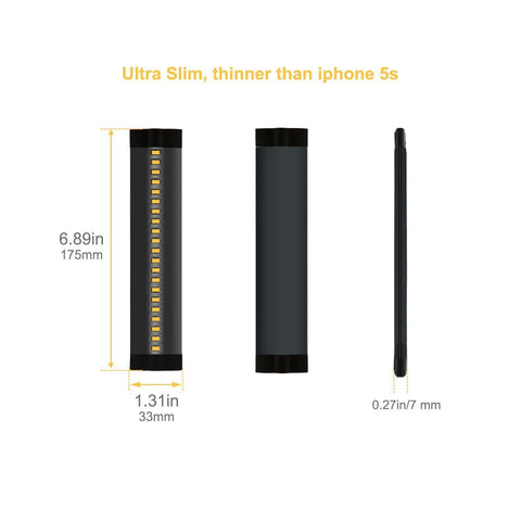 Image of 6inch CRI90 SMD2835 3W 160LM Dimmable LED Under Cabinet Light DC 5V / 12V Black / Silver Finish Color Ultra Thin Stick On Under Counter Lighting