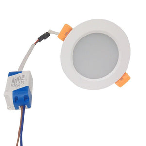 LED Downlight 3W/5W/7W/9W/12W/15W/18W/24W CRI80 COB Fixed Head Flat Diffuser Ceiling Light-DXL Series